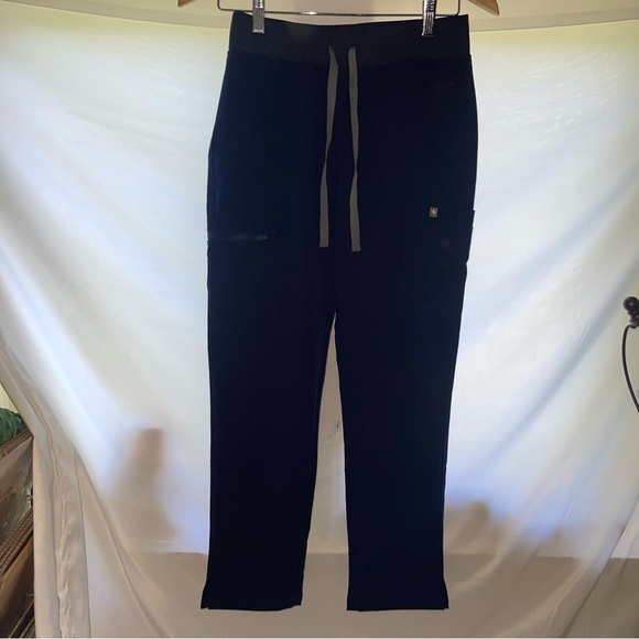 Figs Yola Skinny Scrub Pants Womens Petite Navy Size XS Extra Small - Picture 2 of 8